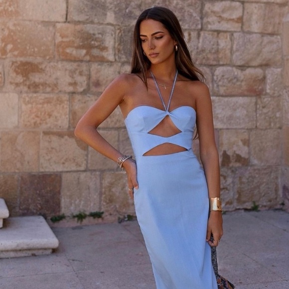 Cutout dress blue - Picture 13 of 17